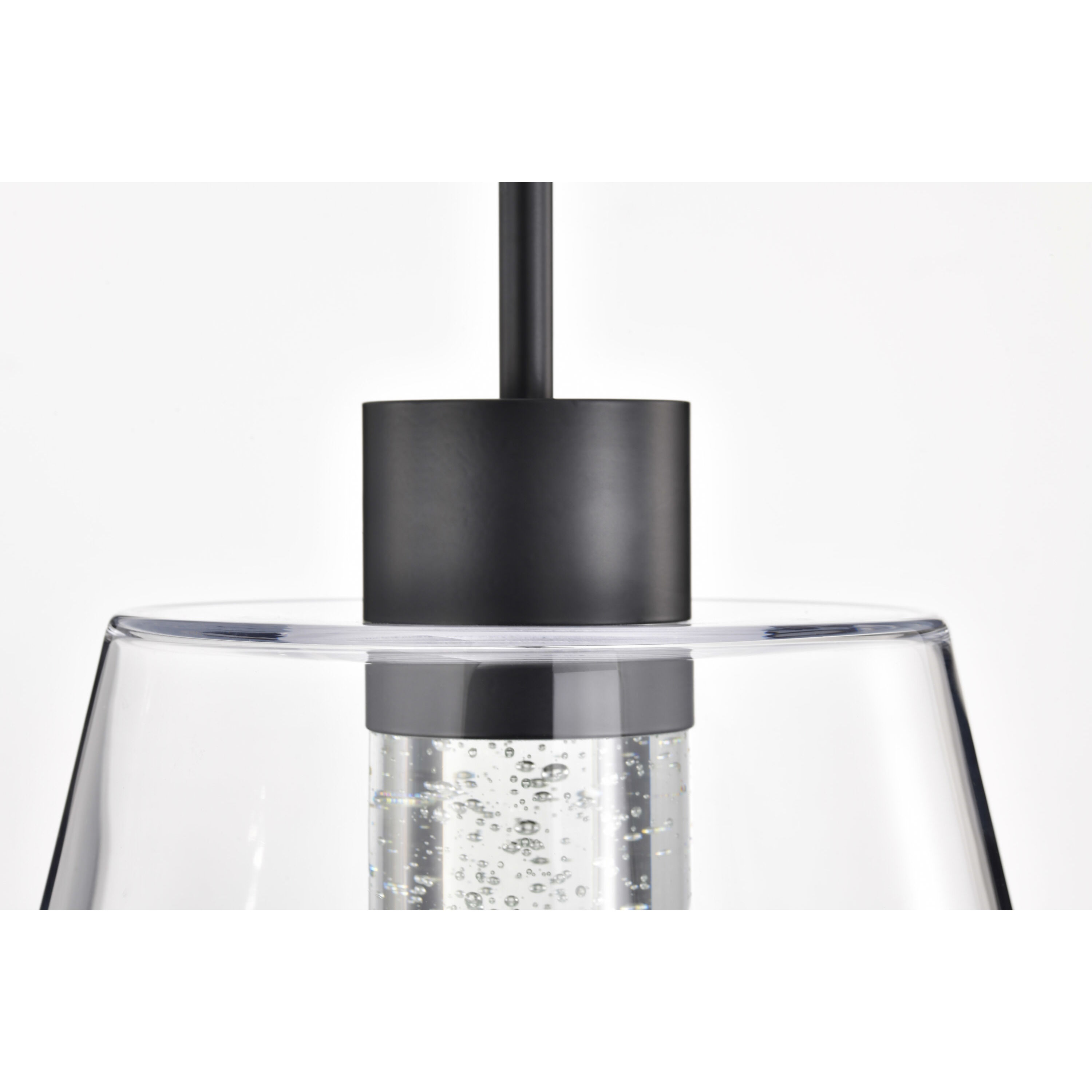 Aura LED 12 inch Matte Black Pendant Ceiling Light