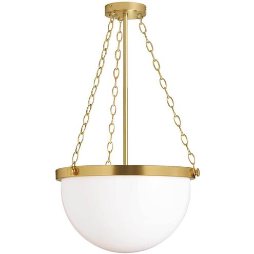 Rhonda 1 Light 15.5 inch Aged Brass Pendant Ceiling Light