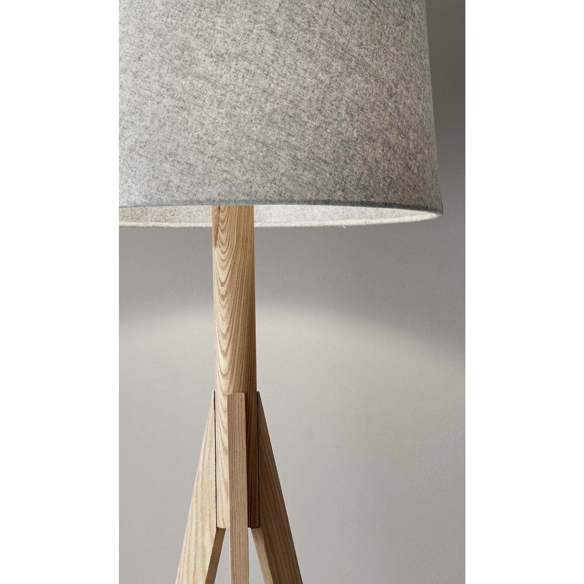 Eden 59 inch 150.00 watt Floor Lamp Portable Light in Natural