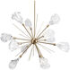 Blossom LED 34.5 inch Novel Brass Chandelier Ceiling Light in 2700K LED, Starburst