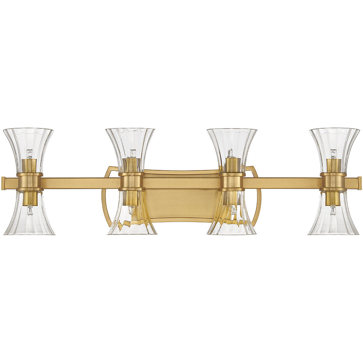 Bennington LED 32 inch Warm Brass Bathroom Vanity Light Wall Light