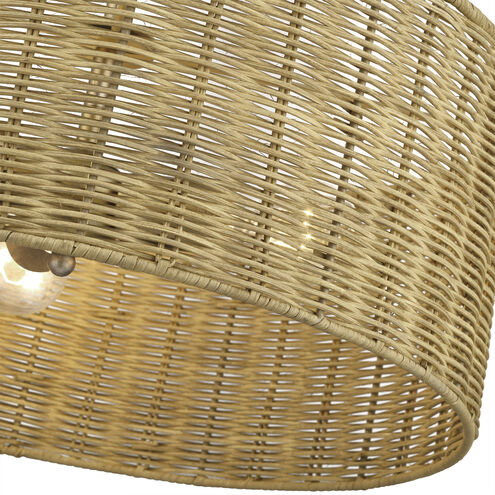 Weavington 3 Light 18 inch Antique Gold Leaf Pendant Chandelier Ceiling Light