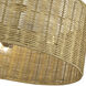 Weavington 3 Light 18 inch Antique Gold Leaf Pendant Chandelier Ceiling Light