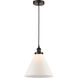 Edison Cone 1 Light 12 inch Oil Rubbed Bronze Mini Pendant Ceiling Light
