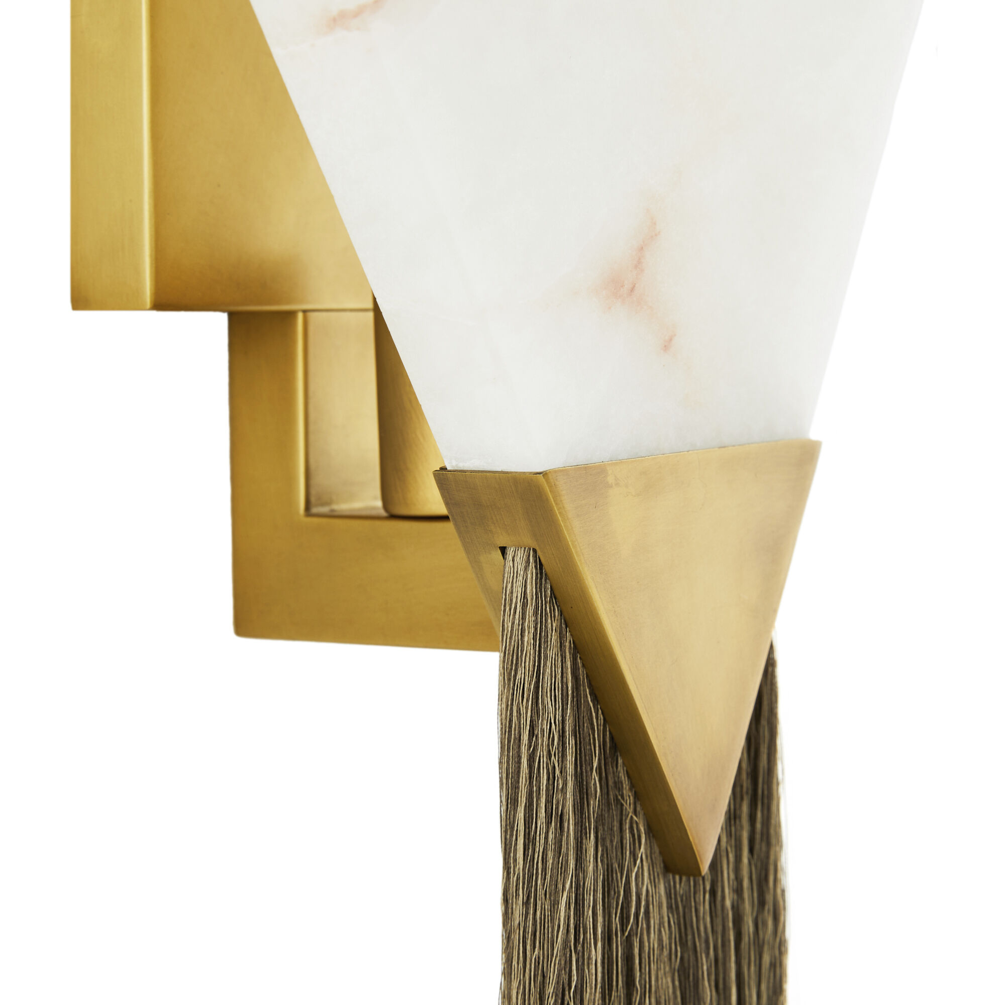 Riri 1 Light 11 inch White and Antique Brass ADA Sconce Wall Light