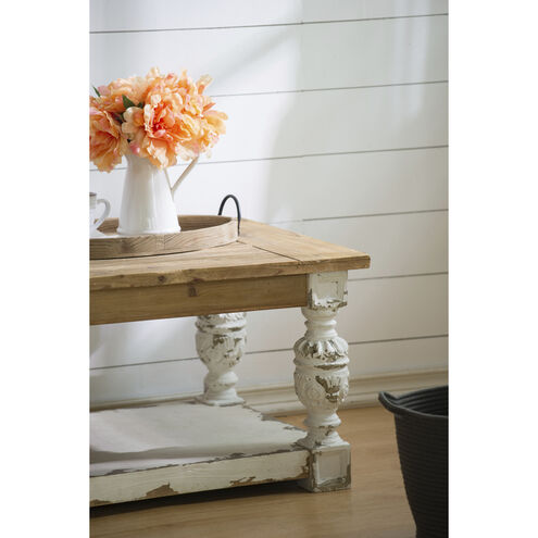 Alcott 47.2 X 27.6 inch White/Natural Coffee Table