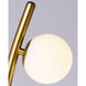 Rover 64.25 inch 3.00 watt Metallic Gold Floor Lamp Portable Light