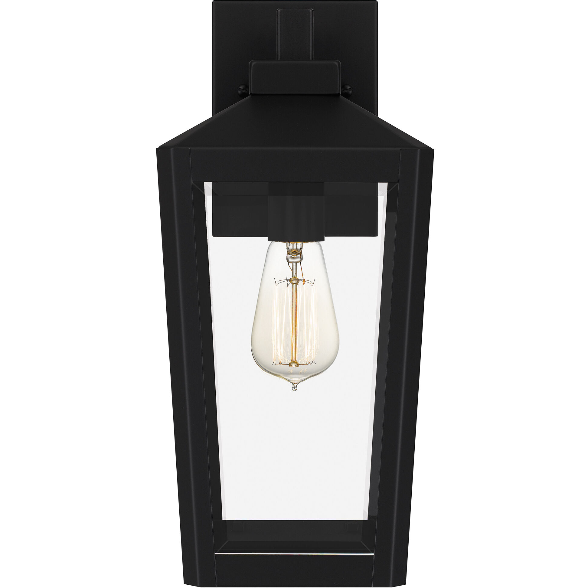 Blomfield 1 Light 16 inch Matte Black Outdoor Wall Lantern