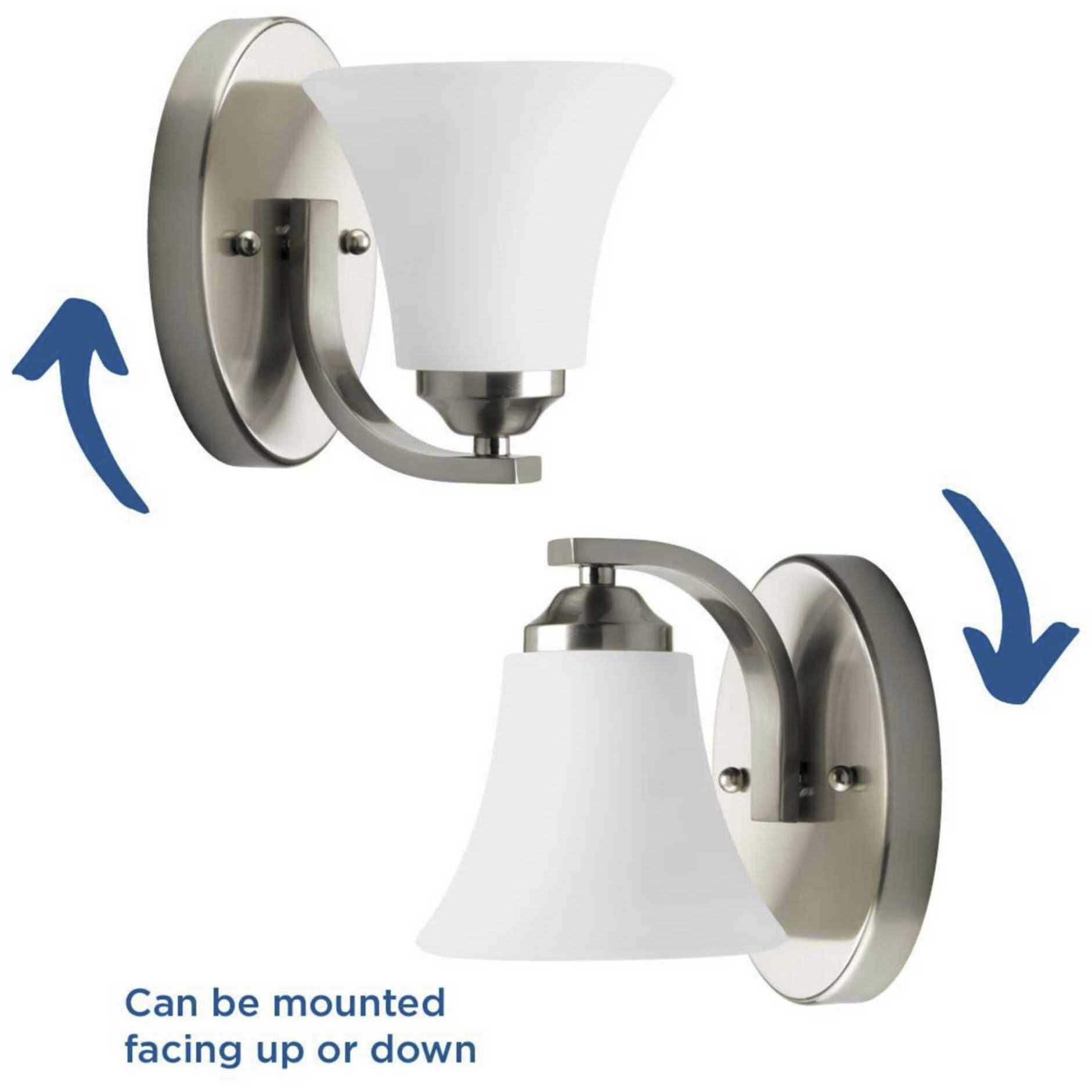 Adorn 1 Light 5.25 inch Brushed Nickel Bath Vanity Wall Light