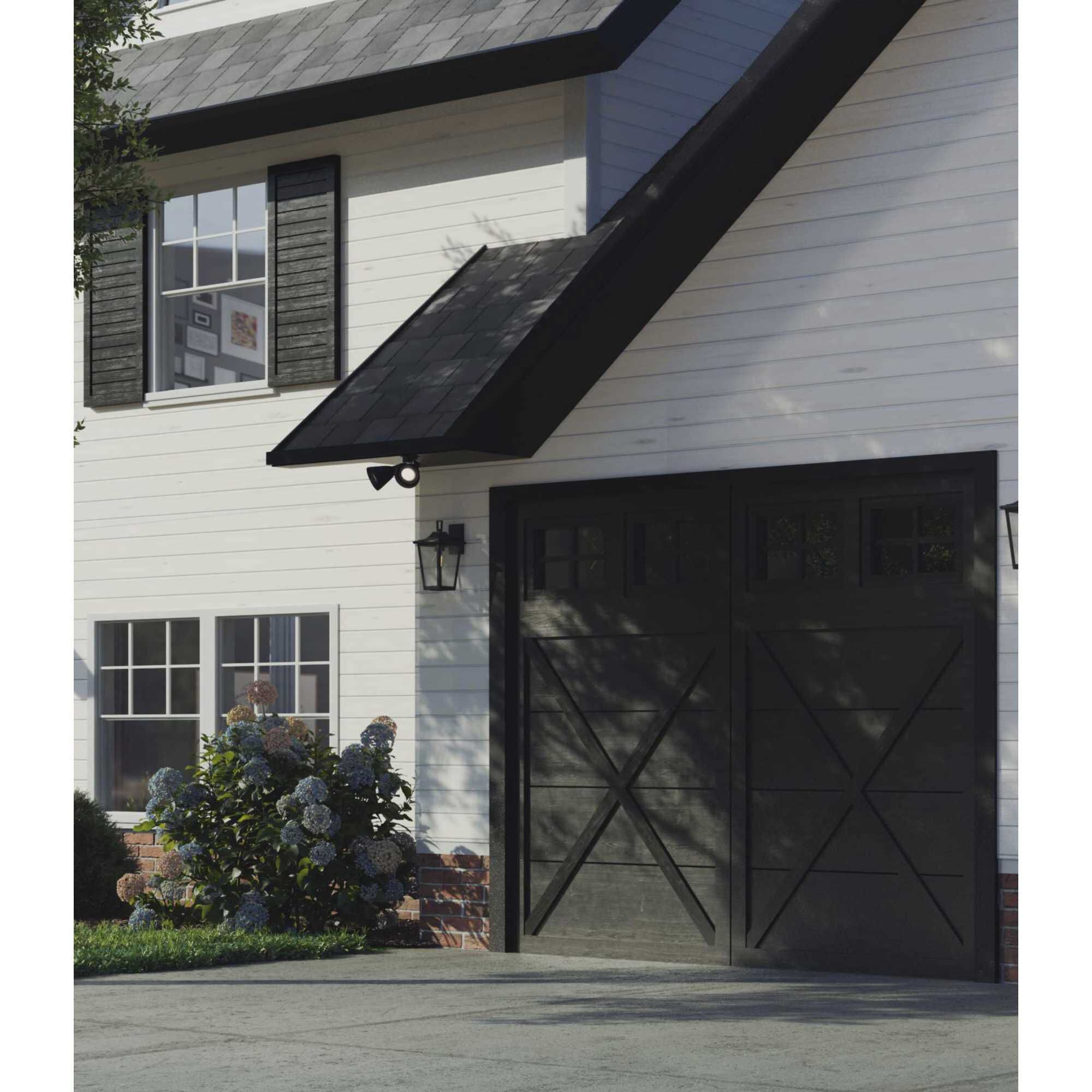 Padgett 1 Light 15 inch Textured Black Outdoor Wall Lantern