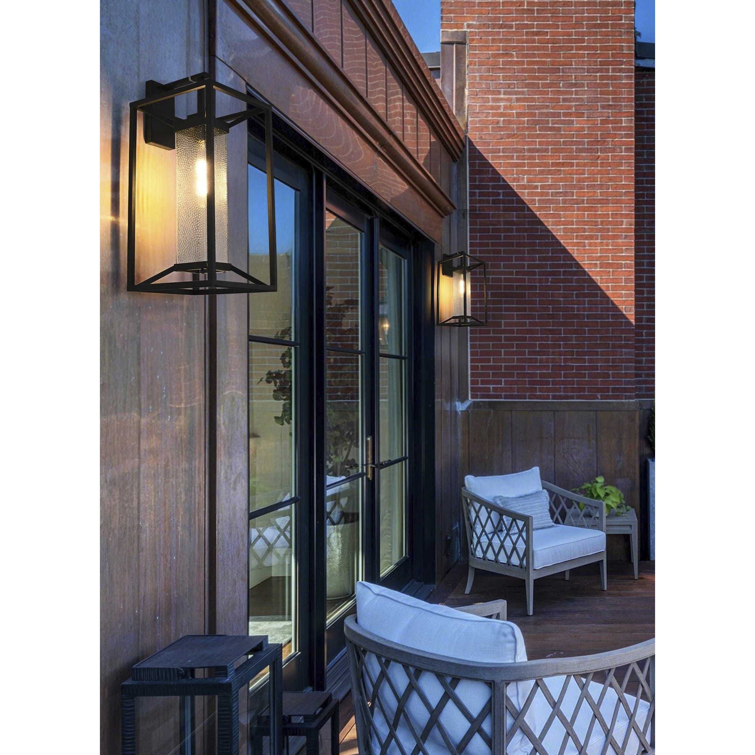 Willington 1 Light 25.5 inch Black Outdoor Wall Sconce