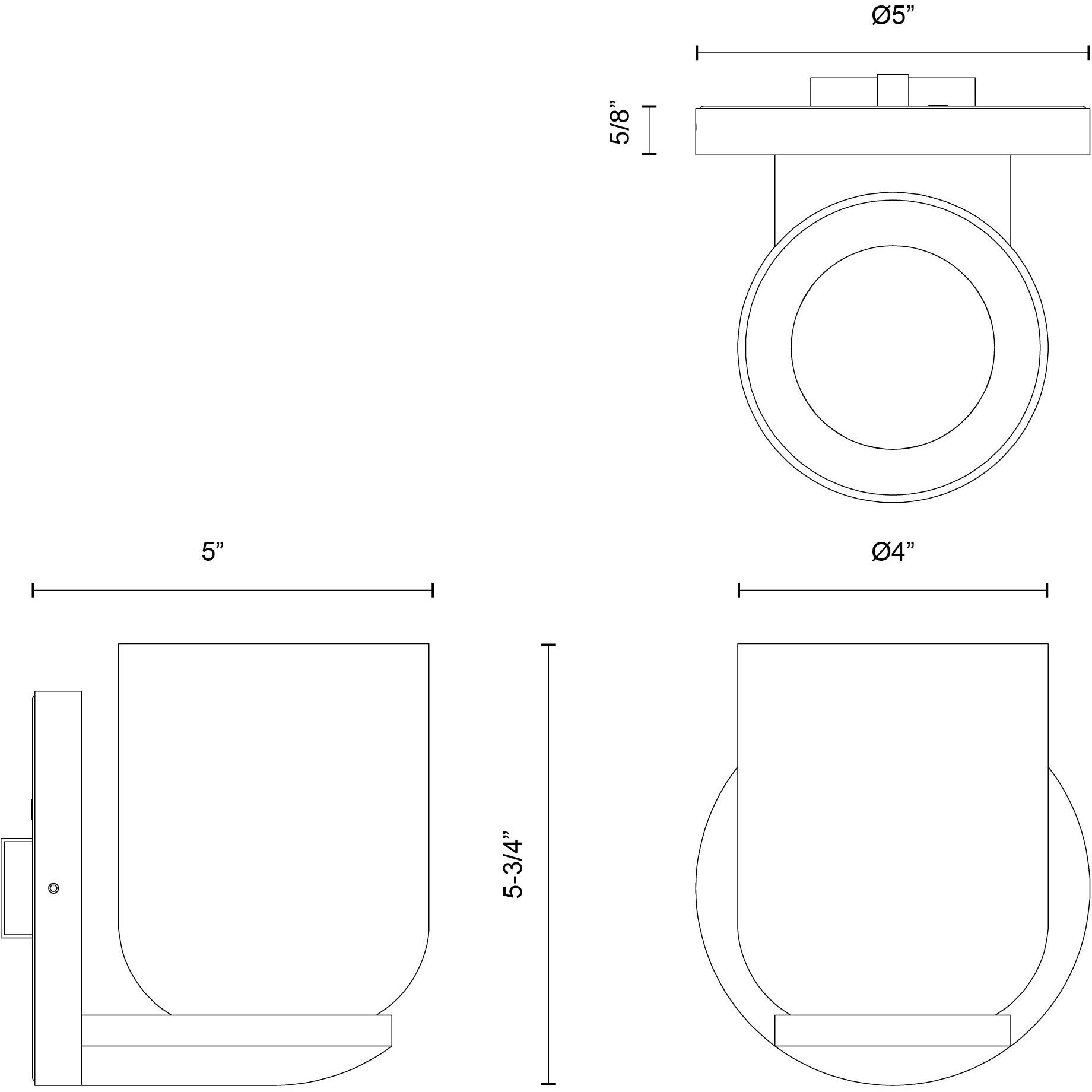 Cedar Wall Sconce Wall Light in Black