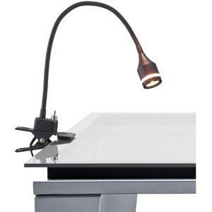 Prospect 10 inch 3.00 watt Black Clip Lamp Portable Light