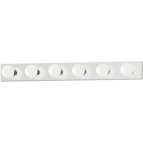 Essentials - 445x 6 Light 36 inch Polished Chrome Bath Light Wall Light