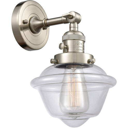 Franklin Restoration Small Oxford LED 7.5 inch Brushed Satin Nickel Sconce Wall Light, Franklin Restoration