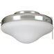 All Weather 2 Light Fluorescent Galvanized Steel Outdoor Fan Light Fitter, Bowl