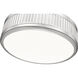 Quinn LED 15 inch Satin Nickel Semi Flush Mount Ceiling Light