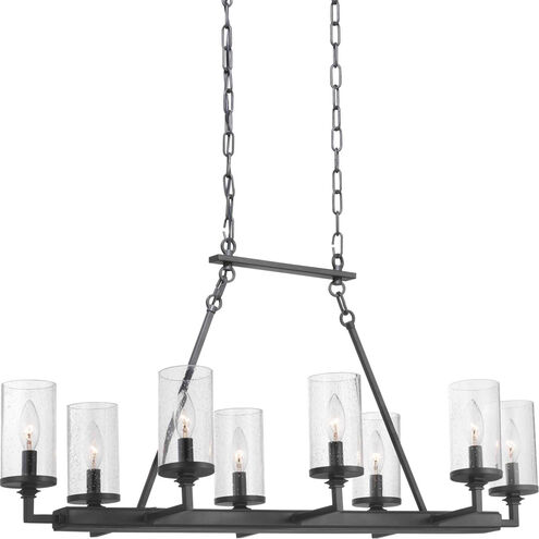 Benson 8 Light 38 inch Graphite Chandelier Ceiling Light, Design Series