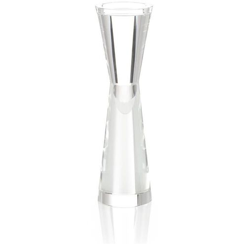 Crystal Hourglass III 14 X 4.25 inch Candleholder