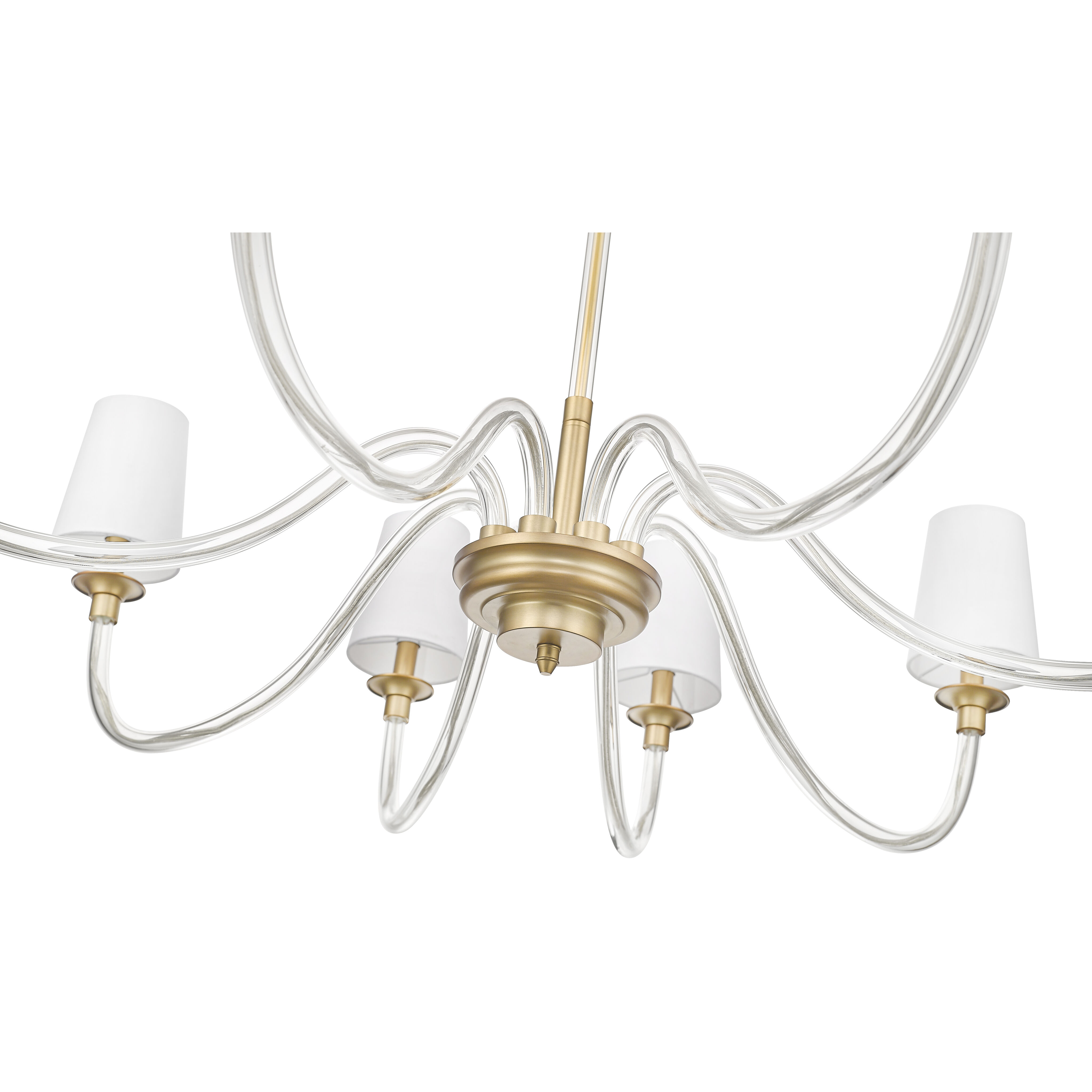 Katerina 8 Light 46 inch Rubbed Brass Chandelier Ceiling Light