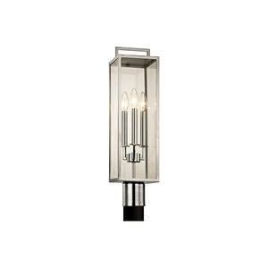 John 3 Light 24 inch Polished Stainless Post