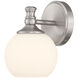 Orlisse 1 Light 6 inch Brushed Nickel Wall Sconce Wall Light