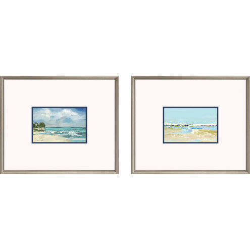 Waterside Collection Blue Framed Art