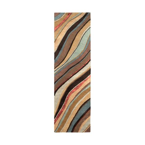 Radnor 96 X 30 inch Medium Brown Rug, Runner