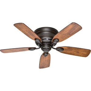 Low Profile 42 inch New Bronze with Weathered Oak/Wine Country Blades Ceiling Fan, Low Profile