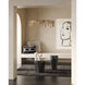 Liquid 6 Light 36 inch Polished Brass Chandelier Ceiling Light, Sasha Bikoff Collection