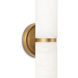 Salon LED 5 inch Natural Brass Wall Sconce Wall Light, Large
