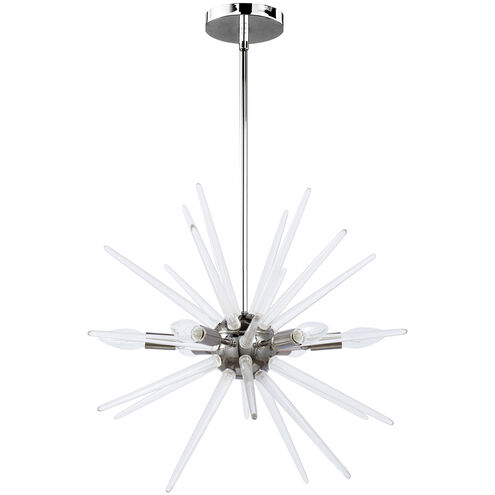 Vela 6 Light 20.25 inch Polished Chrome Chandelier Ceiling Light