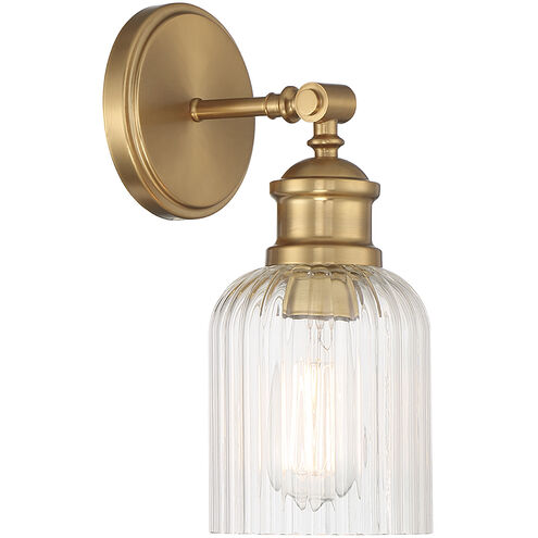 Vintage 1 Light 5 inch Natural Brass Wall Sconce Wall Light