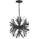 Vida LED 22 inch Brushed Graphite Chandelier Ceiling Light, Orb