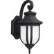 Childress 1 Light 14.63 inch Black Outdoor Wall Lantern, Medium