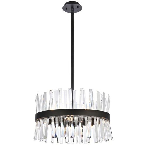 Serephina 10 Light 20 inch Black Pendant Ceiling Light