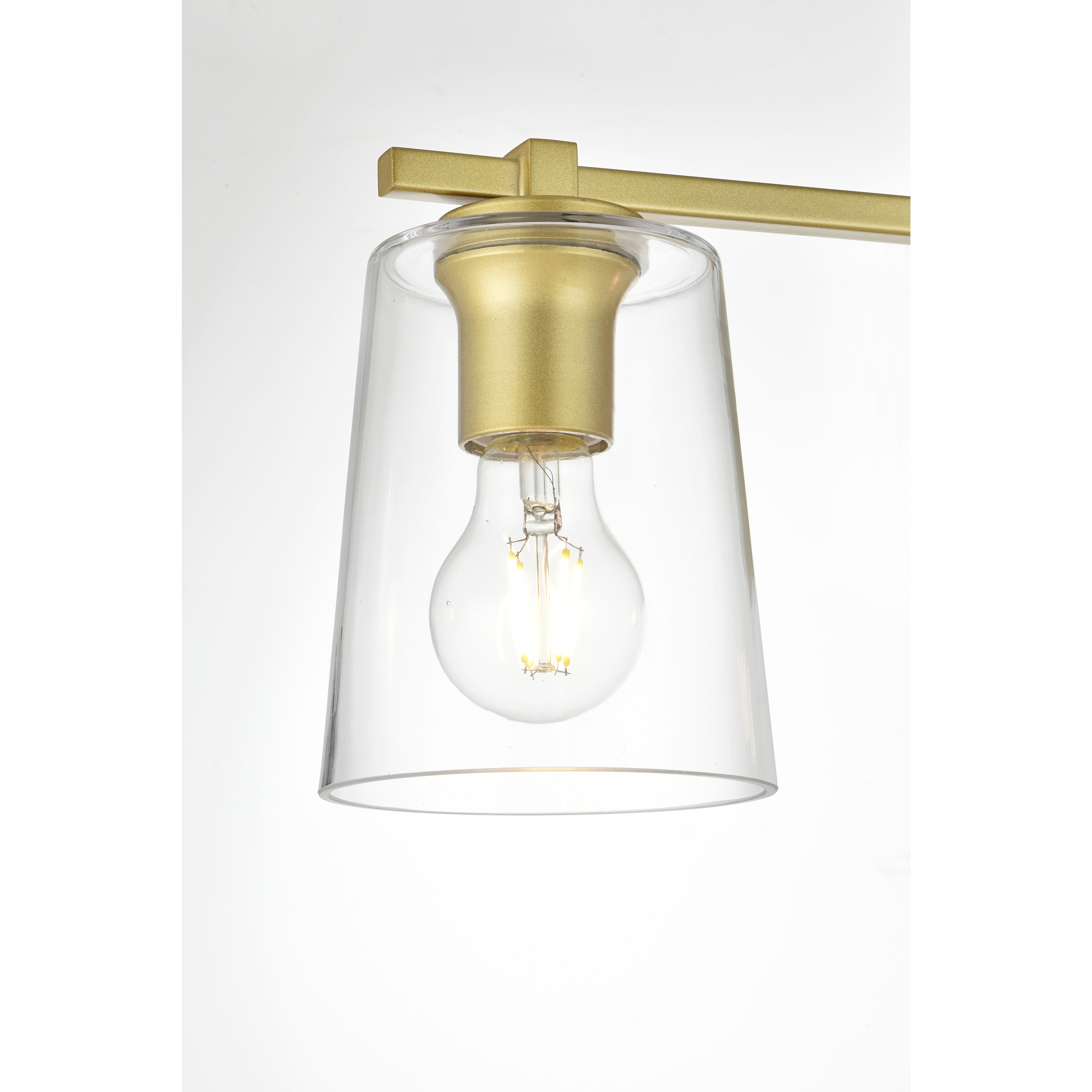 Kacey 4 Light 33 inch Brass Bath Sconce Wall Light