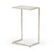 Chelsea House 26 X 16 inch Silver Leaf/Clear Side Table