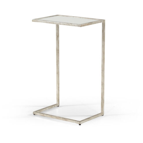 Chelsea House 26 X 16 inch Silver Leaf/Clear Side Table