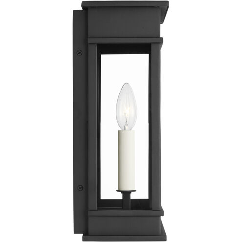 C&M by Chapman & Myers Cupertino 1 Light 13.13 inch Textured Black Outdoor Wall Lantern