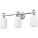 Orion 3 Light 22 inch Brushed Nickel Bath Vanity Light Wall Light