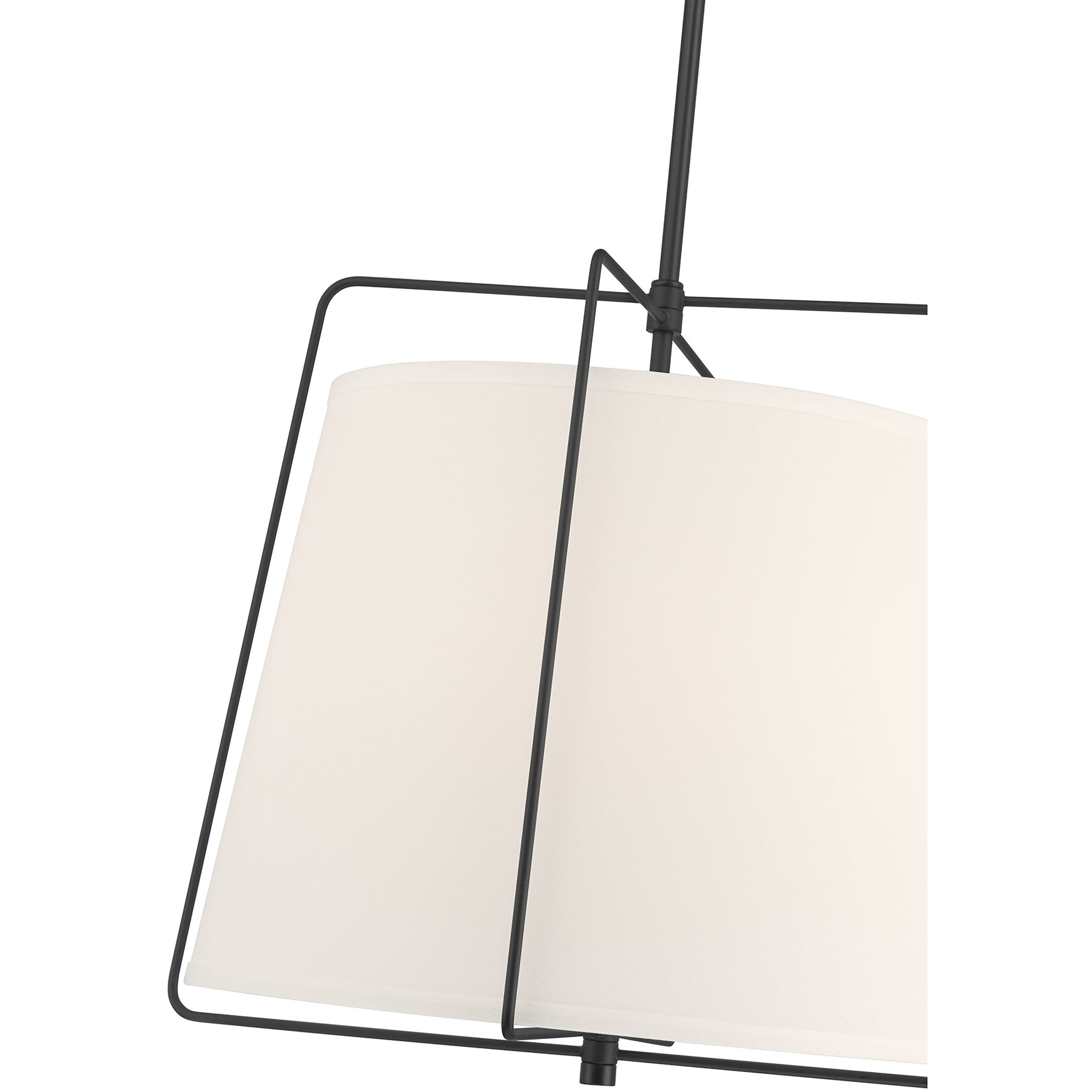 Vellinor 3 Light 20 inch Matte Black Pendant Ceiling Light