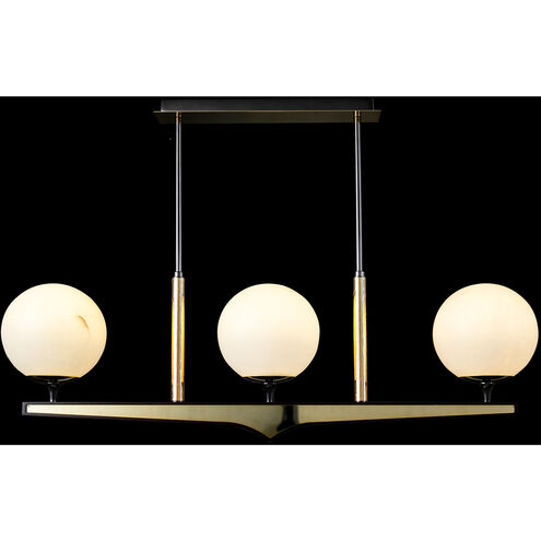 Mariner Luxury LED 8 inch Polished Brass-Fume Chandelier Ceiling Light