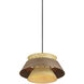 Yep Aalto 1 Light 13.25 inch Dark Walnut-Light Walnut Pendant Ceiling Light