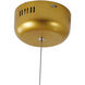 Canada LED 38.6 inch Gold Chandelier Ceiling Light