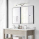 Sean Lavin Kamden LED 31.4 inch Chrome Bath Light Wall Light in LED 90 CRI 3000K, Integrated LED