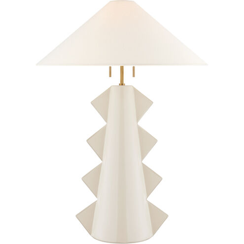 Kelly Wearstler Senso 33 inch 60 watt Ivory Table Lamp Portable Light, Large