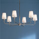 Pallas 6 Light 32.25 inch Polished Nickel Chandelier Ceiling Light