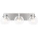 Rito 3 Light 23.13 inch Brushed Nickel Bath Light Wall Light, Large