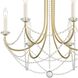 Delilah 6 Light 24 inch Aged Brass Chandelier Ceiling Light